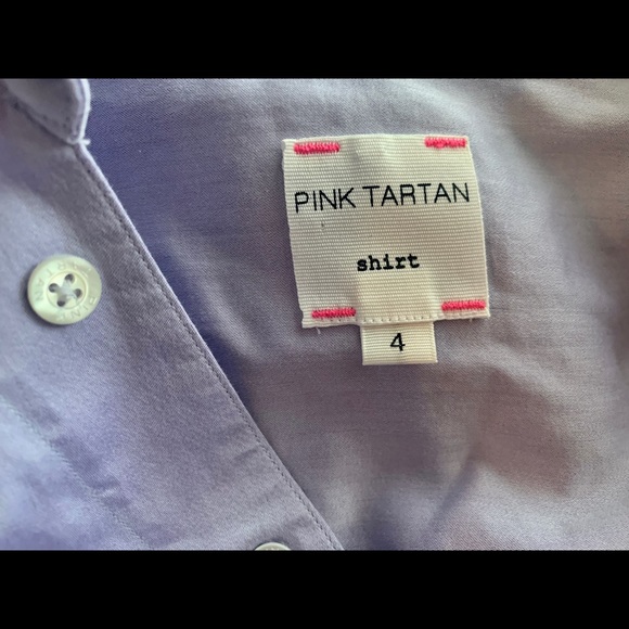 Pink Tartan ASYMMETRIC SHIRT - Lavender - Picture 7 of 13